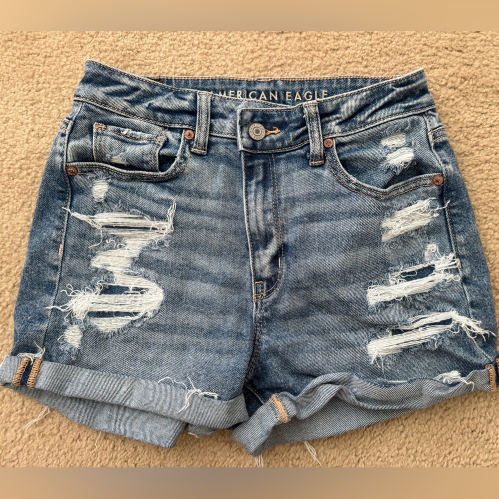 American Eagle Stretch Denim Shorts Size 2
